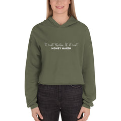 It Ain't Shakin Cropped Hoodie