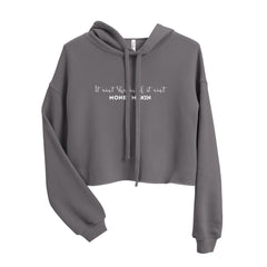 It Ain't Shakin Cropped Hoodie